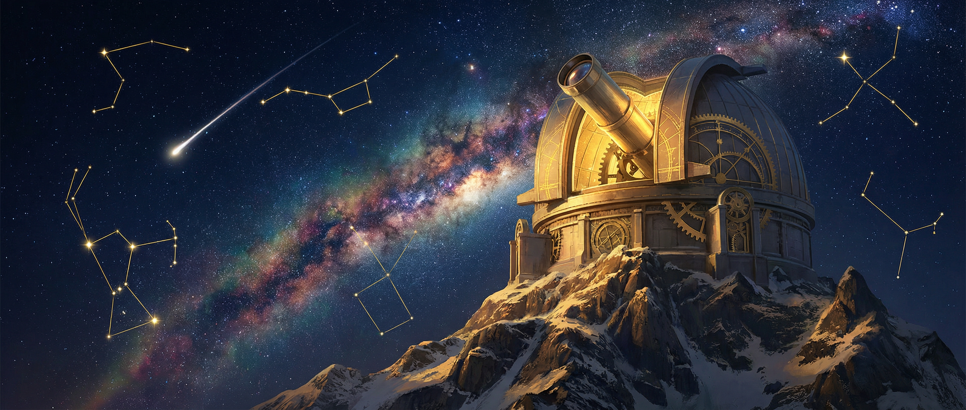 天文台星空观测风主视觉 - 彩票数学分析站 - DB彩票官网